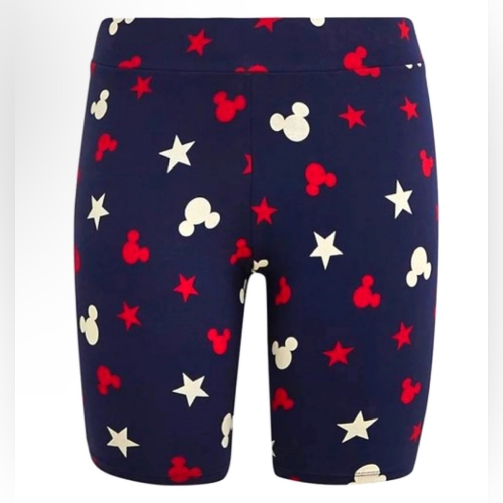 Torrid Women’s Plus Size Disney Mickey Mouse Bike Shorts Ears and Stars Size 2x